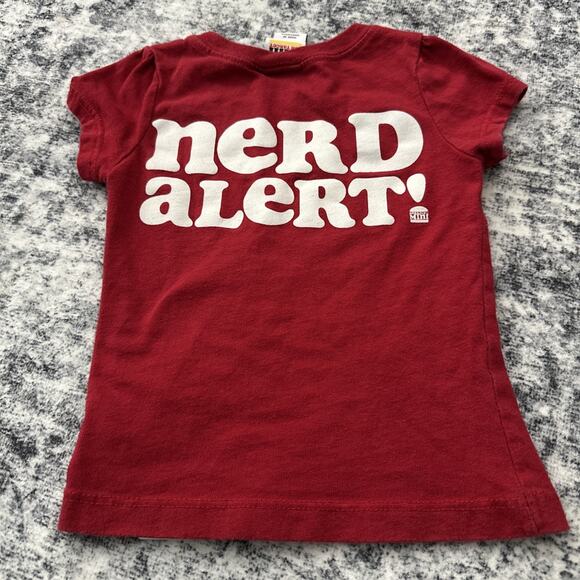 2T Gwen Stefani Harajuku Mini Top No Doubt Lovers Red Shirt Bikes Nerd Alert - Picture 6 of 6